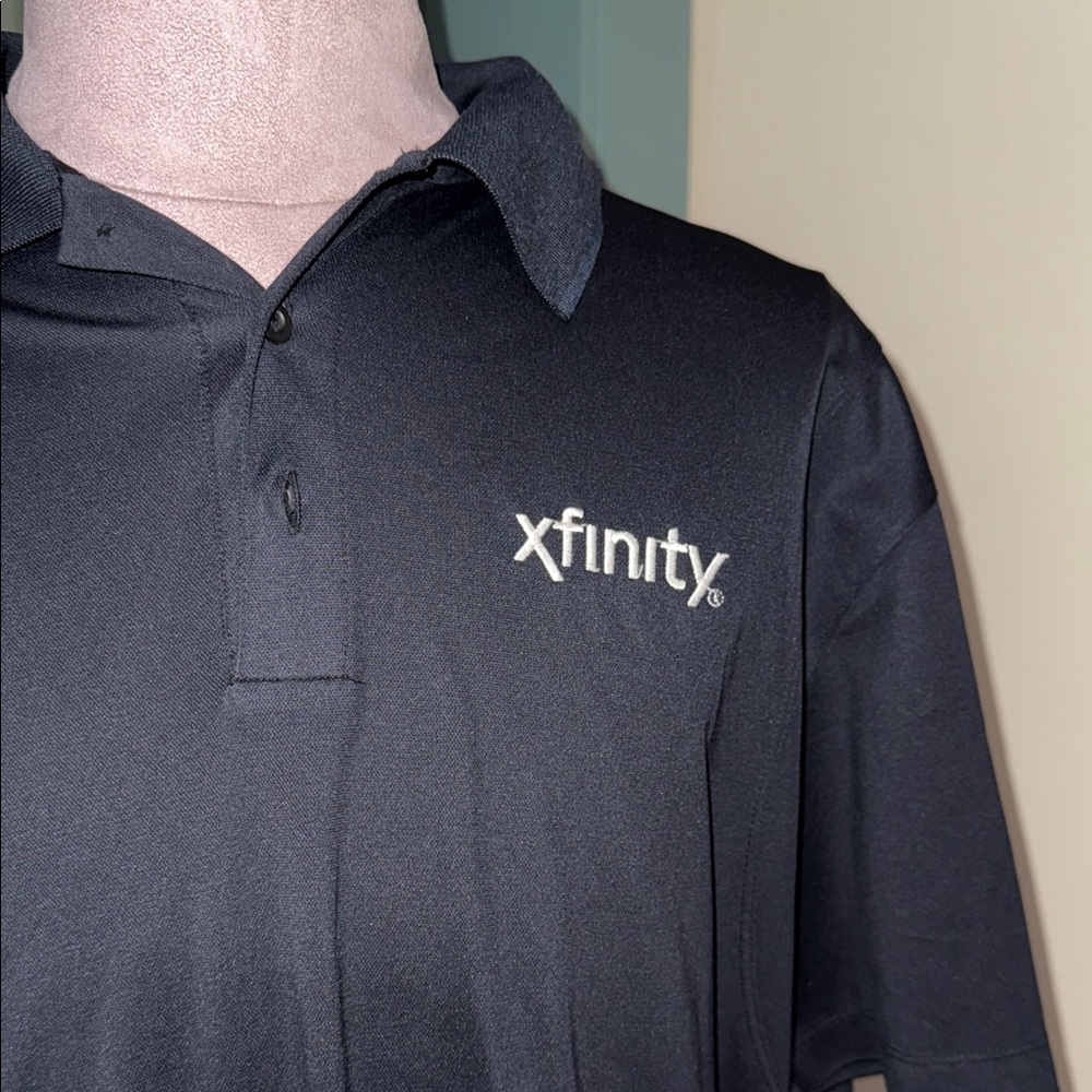 Xfinity Logo Men's Black Polo Shirt - Picture 2 of 3